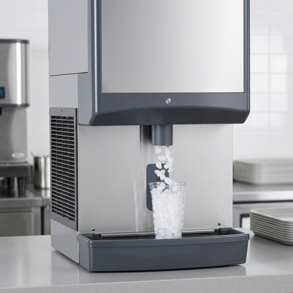 Experience the delightful texture of soft, chewable Chewblet® nugget ice, perfectly dispensed for your favorite beverages.