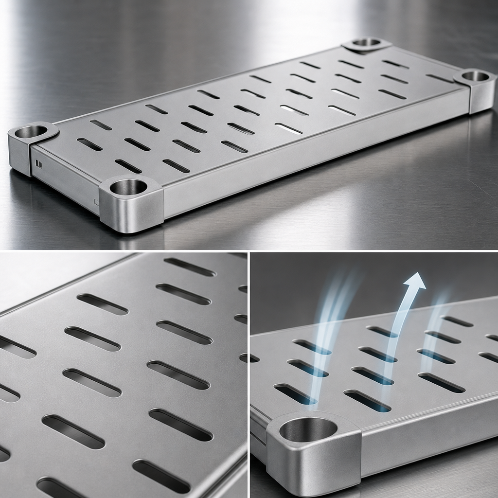 Die-Stamped Louvered Surface