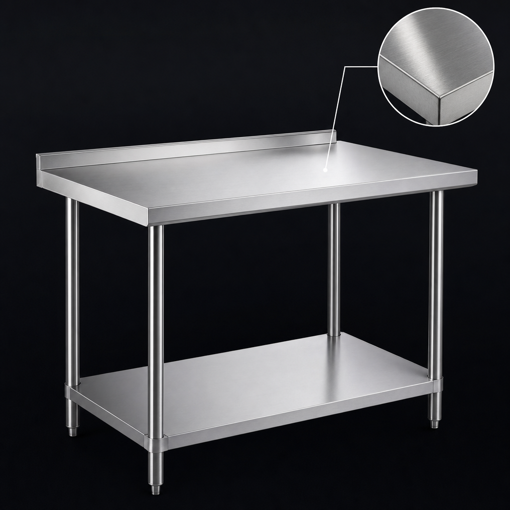 18-Gauge 304 Stainless Steel Top