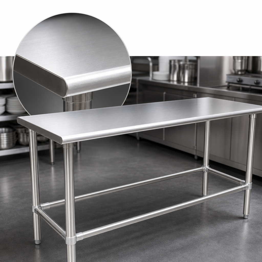 16-Gauge 300-Series Stainless Steel Top
