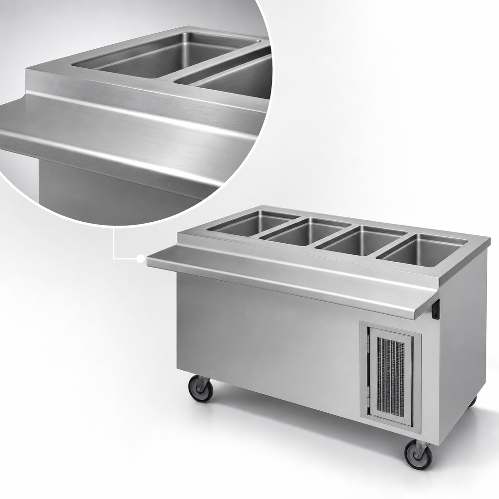 16-Gauge Stainless Steel Top