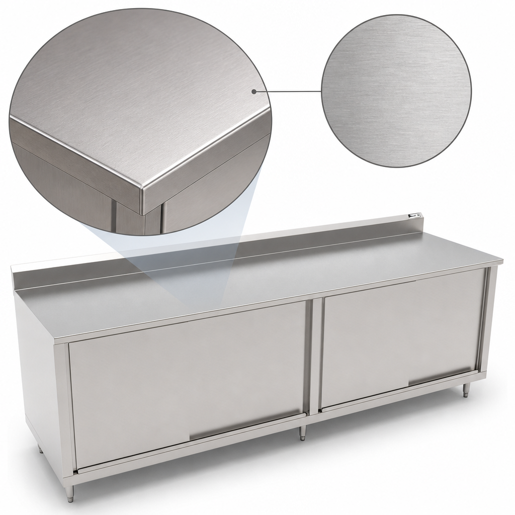 14-Gauge Type 300 Stainless Steel Top
