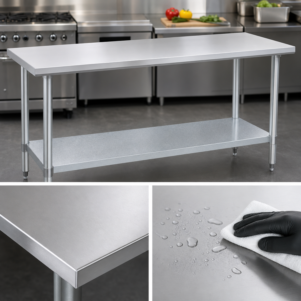 16-Gauge 400 Series Stainless Steel Top