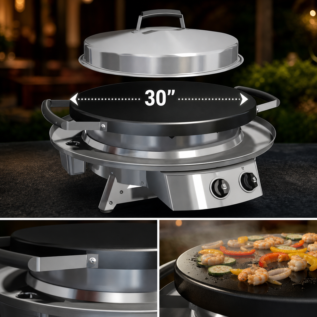 30-Inch Round Cooking Surface