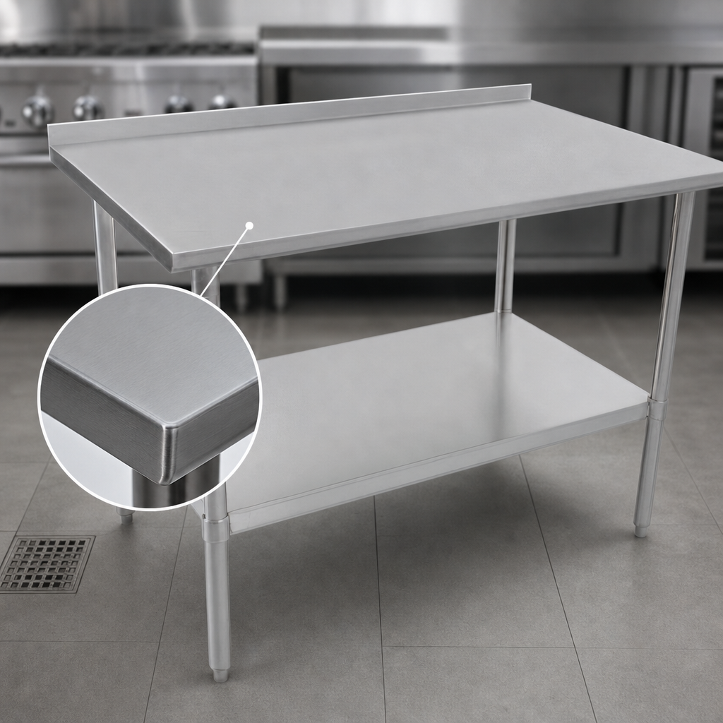 16-Gauge Stainless Steel Top