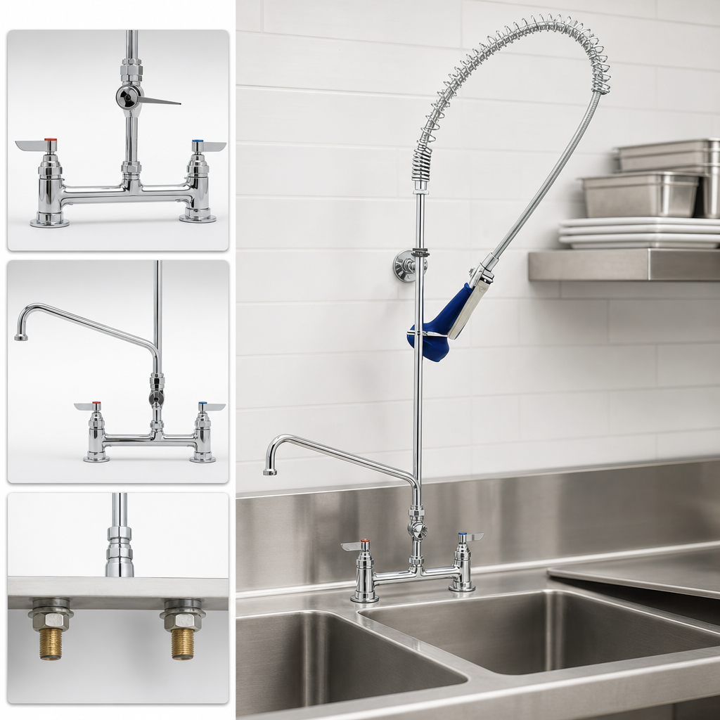 Deck-Mount Mixing Faucet