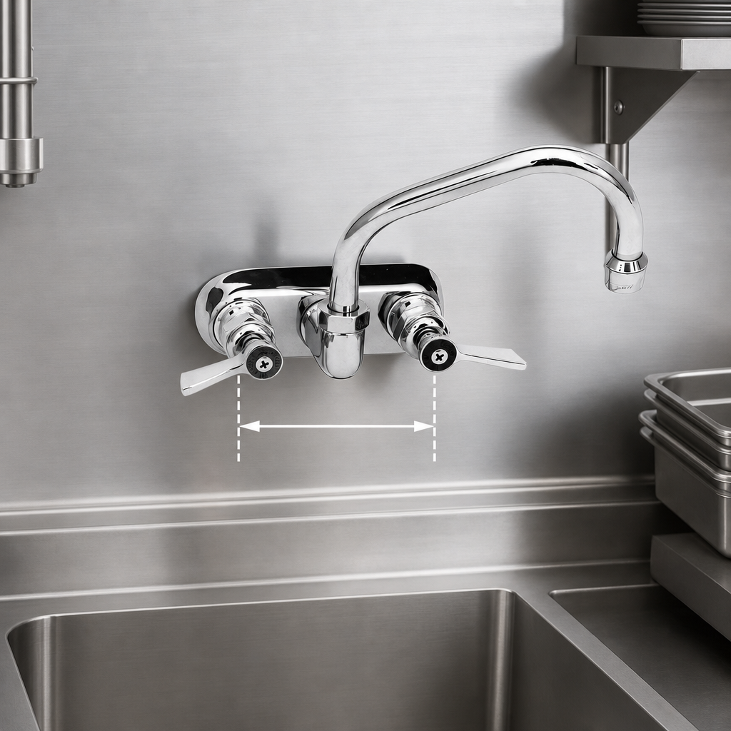 4-Inch Center Backsplash Mount