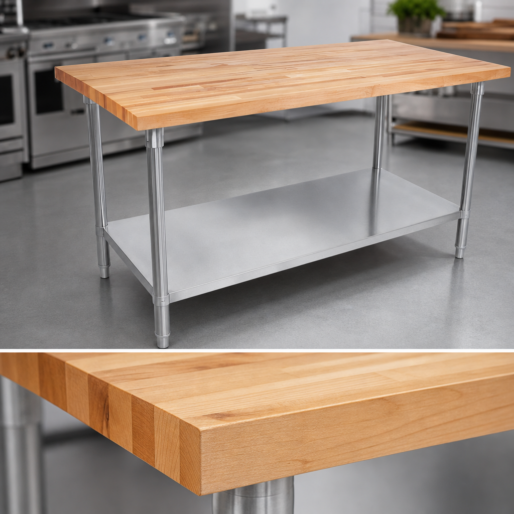 Thick Hardwood Top