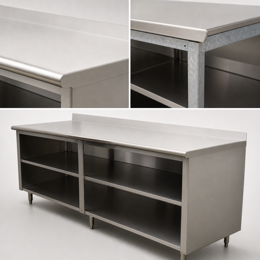 16-Gauge 304 Stainless Steel Top