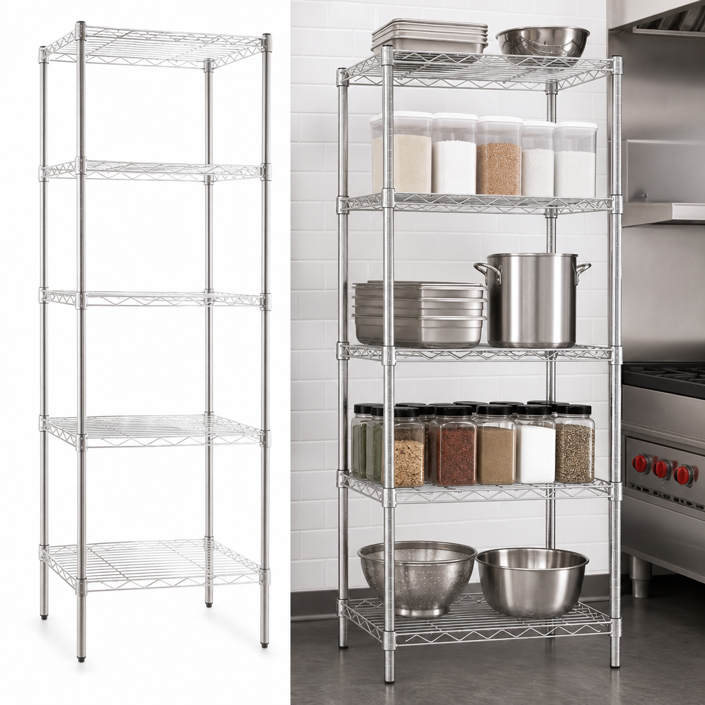 Five Wire Shelves