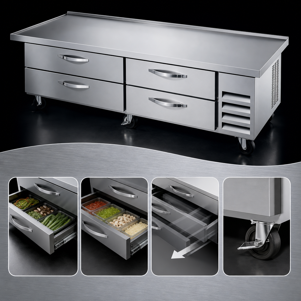 Four Self-Closing Drawers