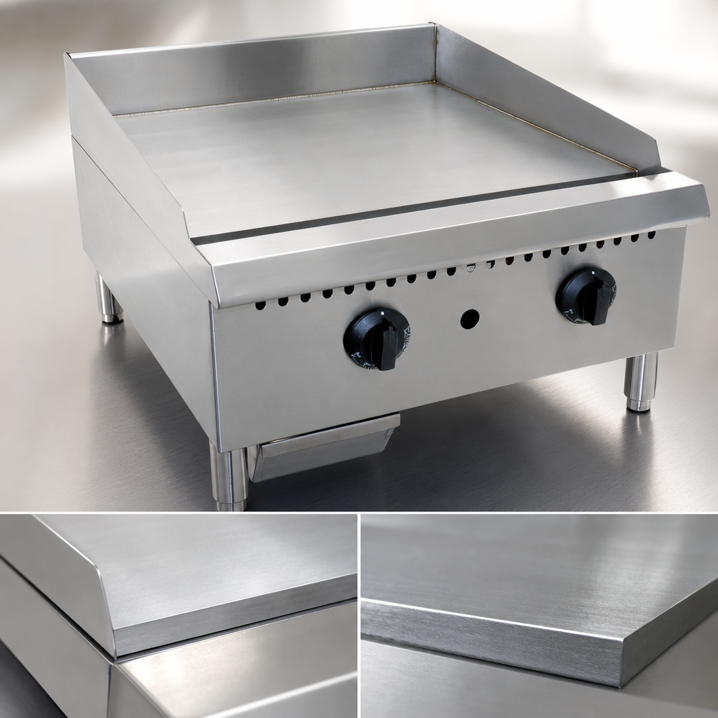1-Inch Smooth Steel Griddle Plate