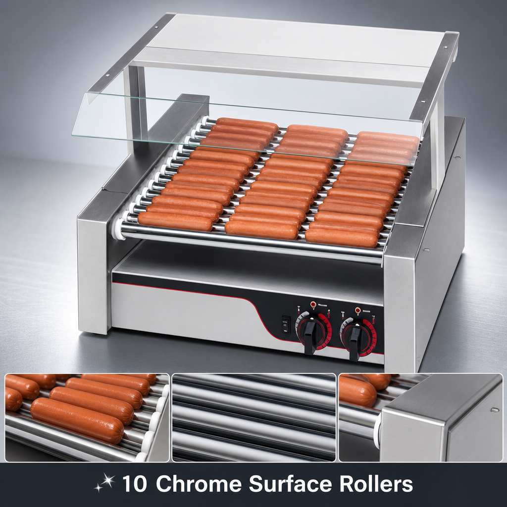 10 Chrome Surface Rollers