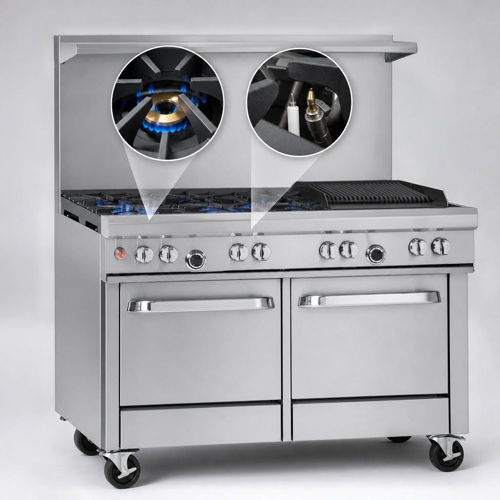 Two Non-Clog Burners