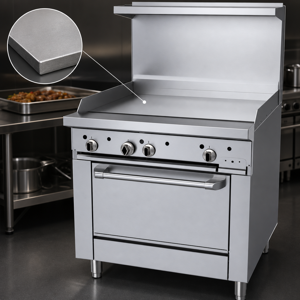 5/8-Inch Smooth Steel Griddle Plate
