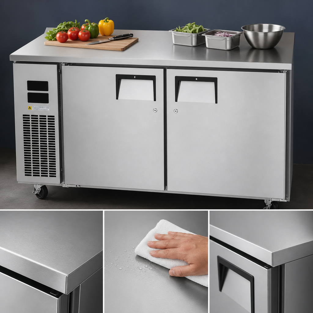 16-Gauge Stainless Steel Worktop