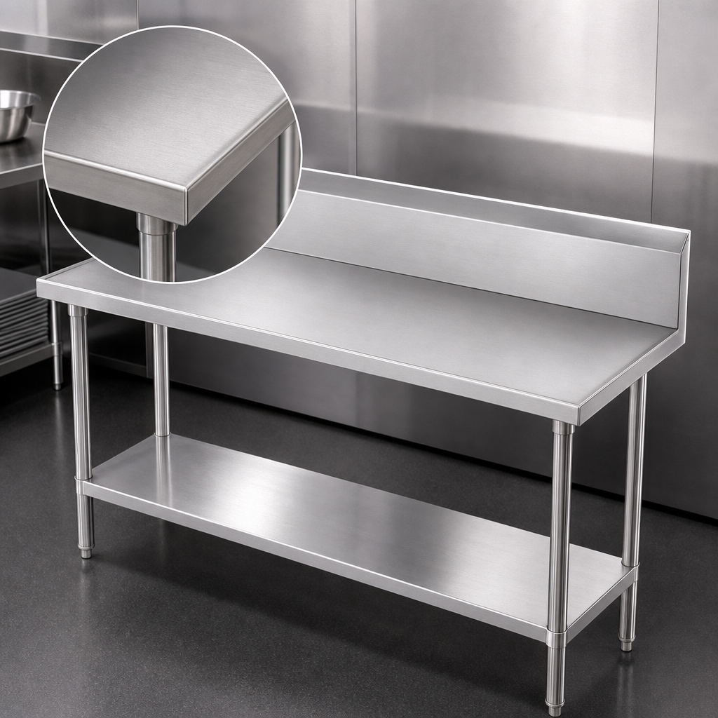 14-Gauge 304 Stainless Steel Top