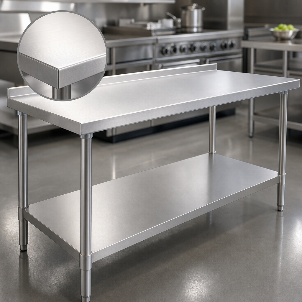 14-Gauge Stainless Steel Top
