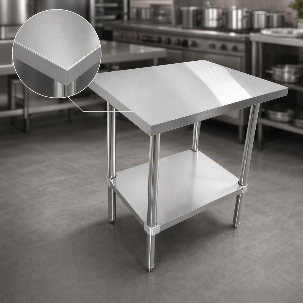 16-Gauge 304 Stainless Steel Top
