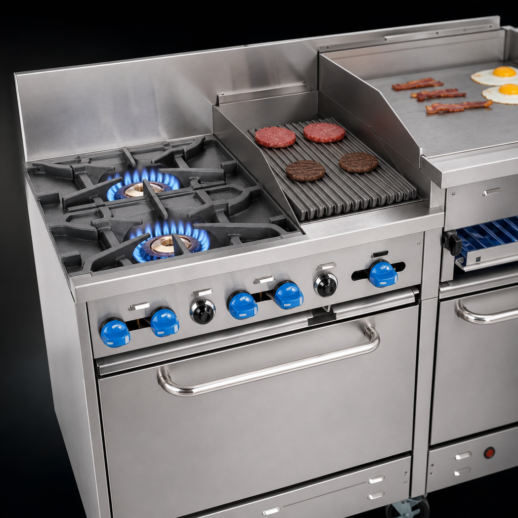Two Open Star Burners
