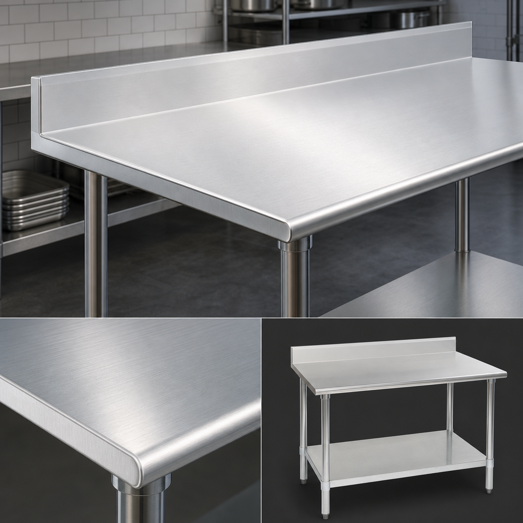 16-Gauge 300-Series Stainless Steel Top