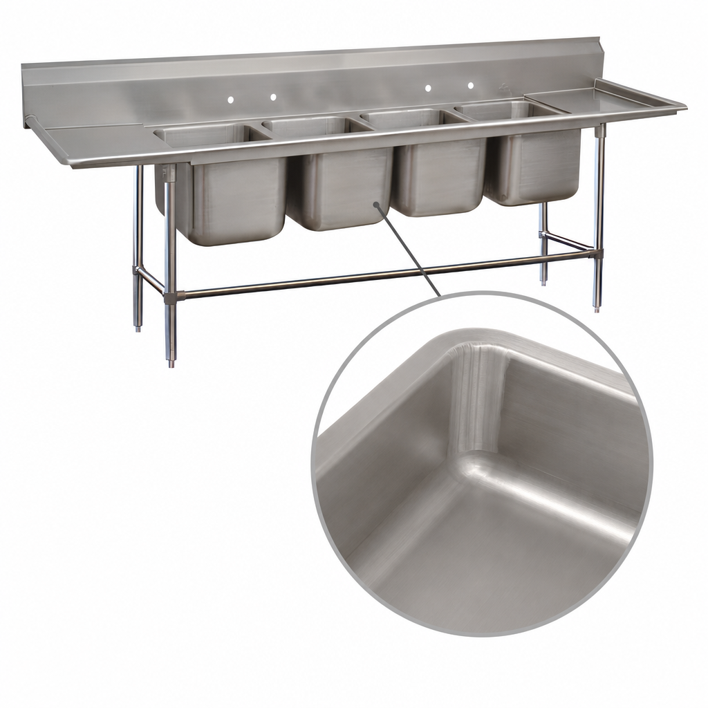 Deep-Drawn Sink Bowls