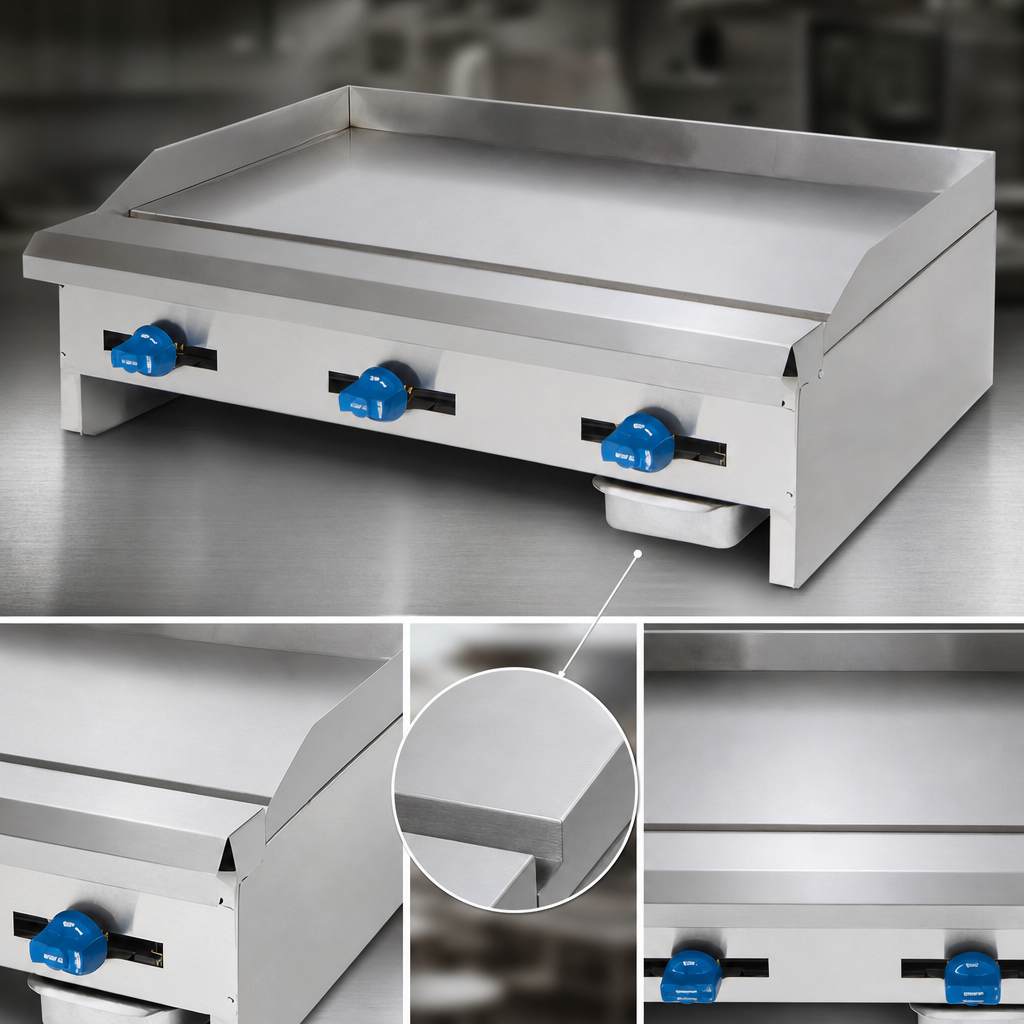 5/8-Inch Polished Steel Griddle Plate