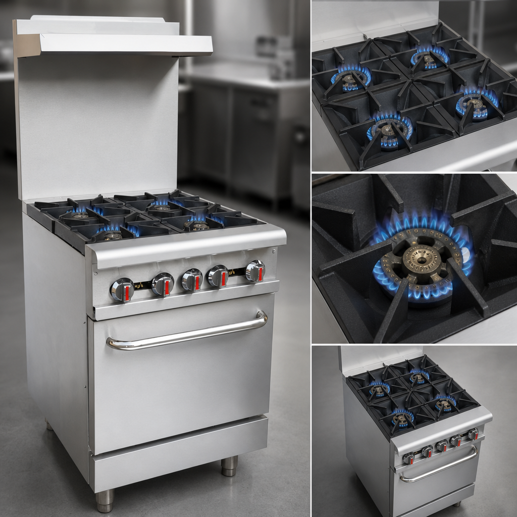 Four Open Burners