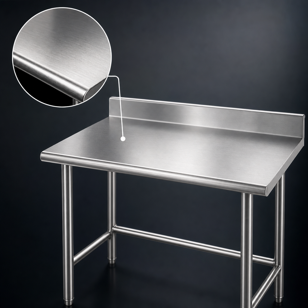 16-Gauge 304 Stainless Steel Top