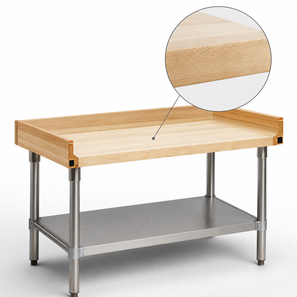 1-3/4 Inch Hardwood Top