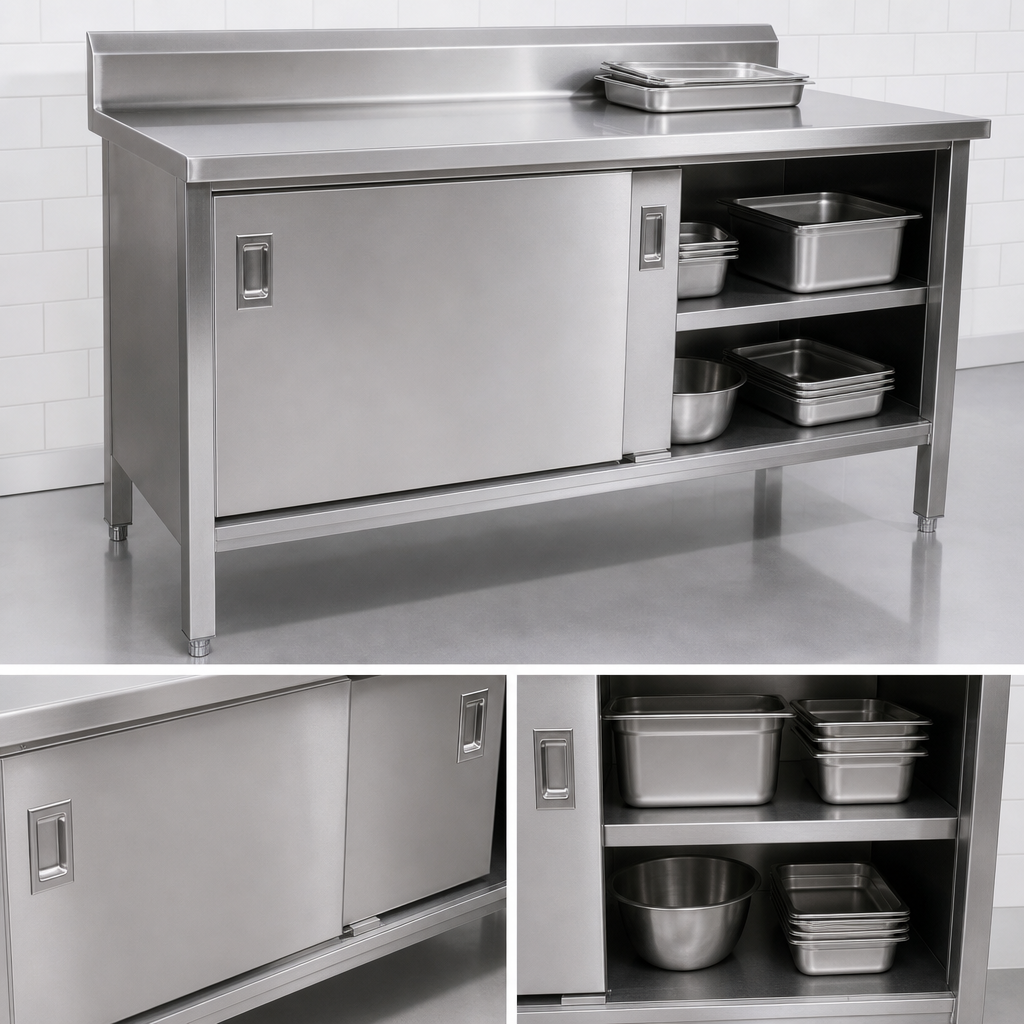 Cabinet Base with Sliding Doors