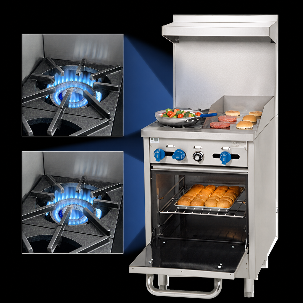 Dual 24,000 BTU Star Burners