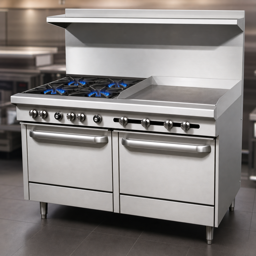 Six Open Burners
