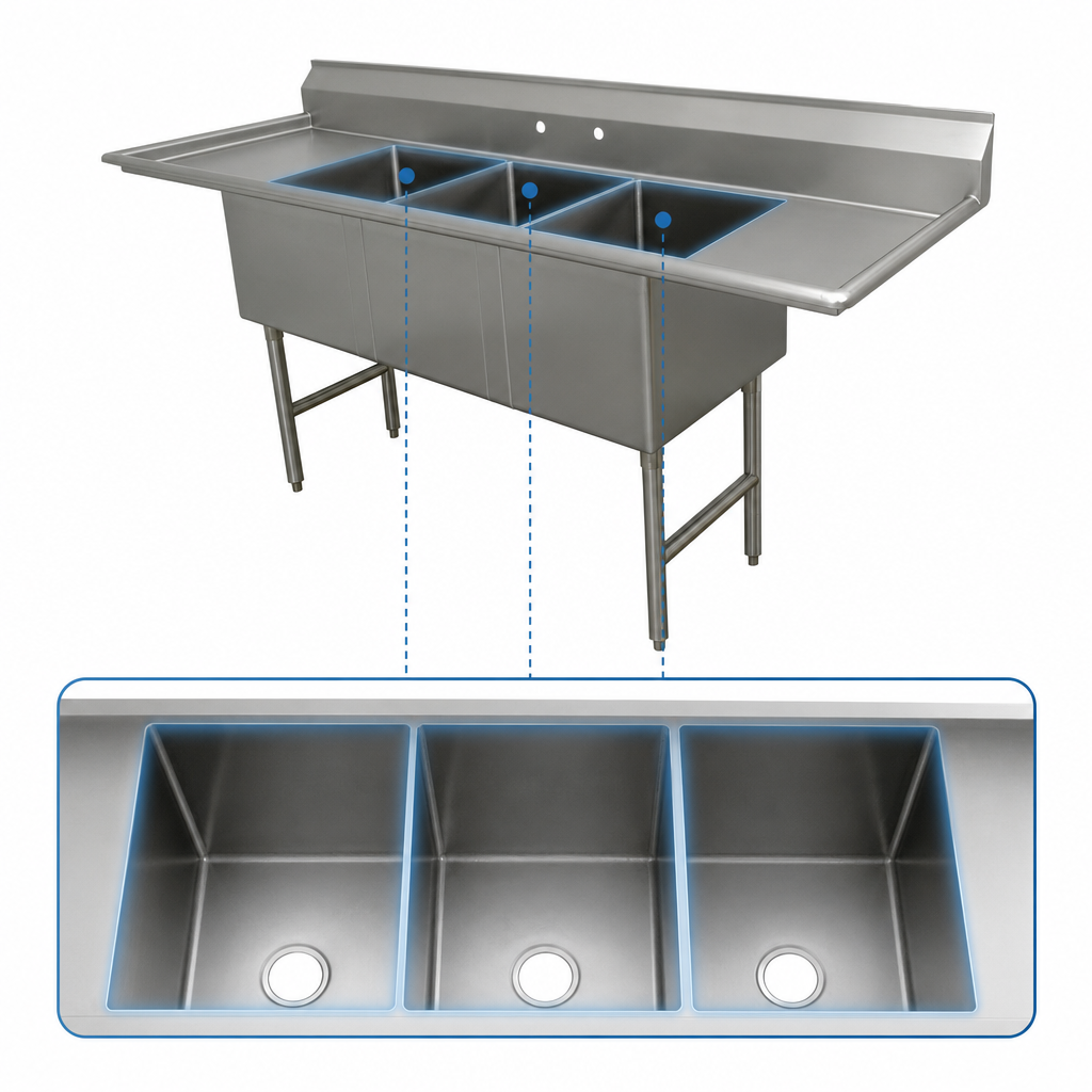 Three-Compartment Layout