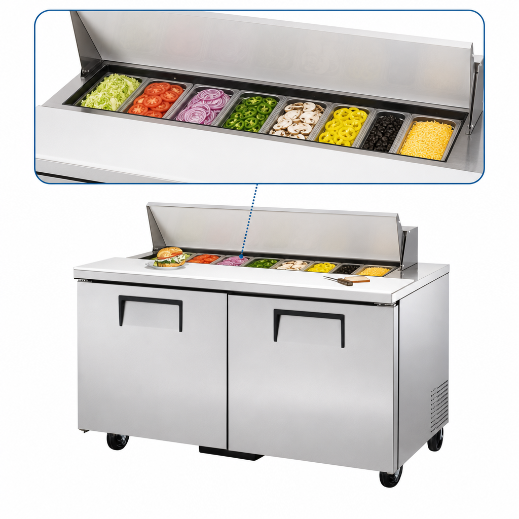 8-Pan Ingredient Rail