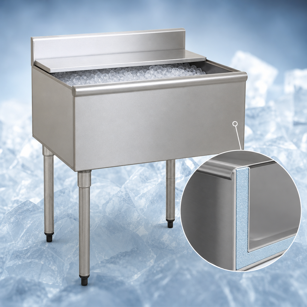 Fully Insulated Fabricated Ice Bin