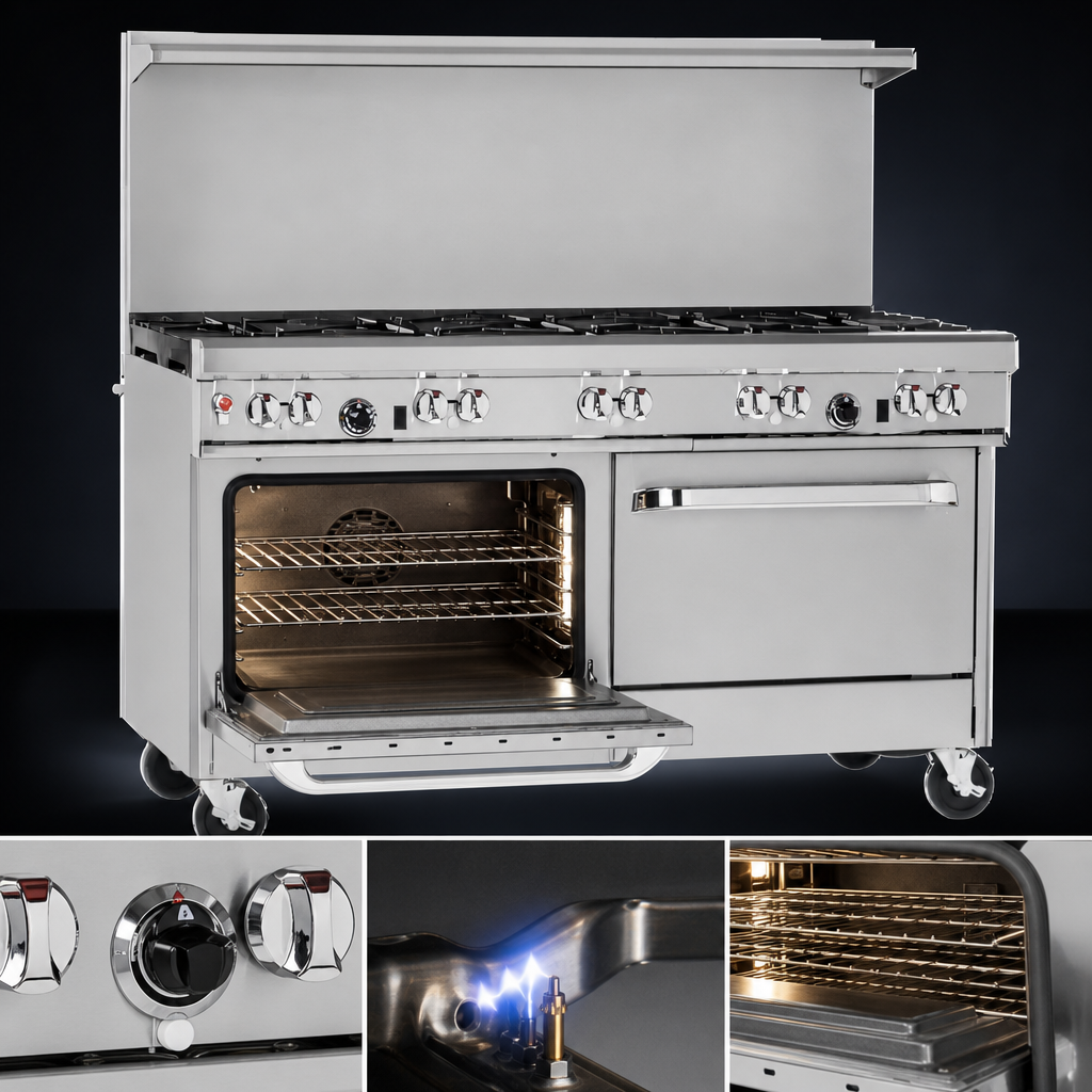 Standard Oven with Battery Spark Ignition