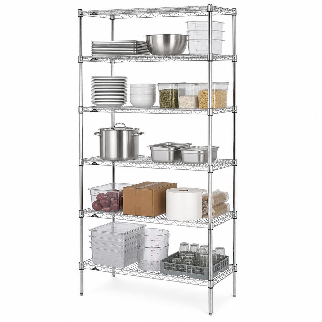Five Wire Shelves