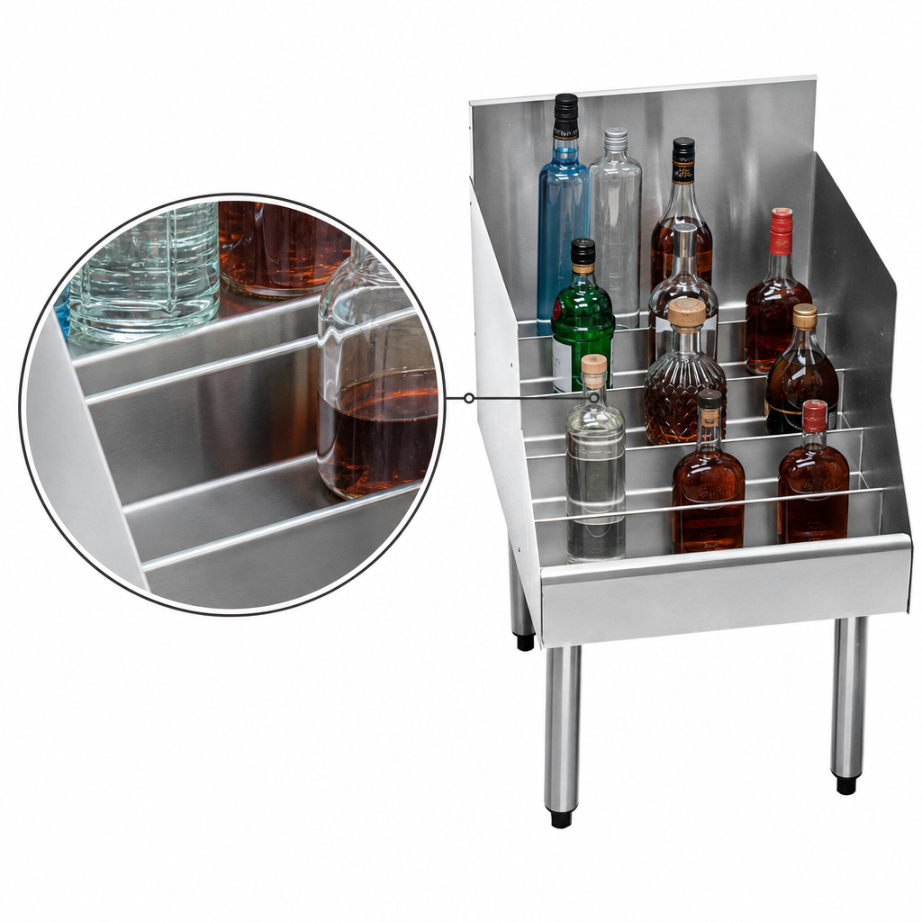 Integrated Bottle Retaining Rails