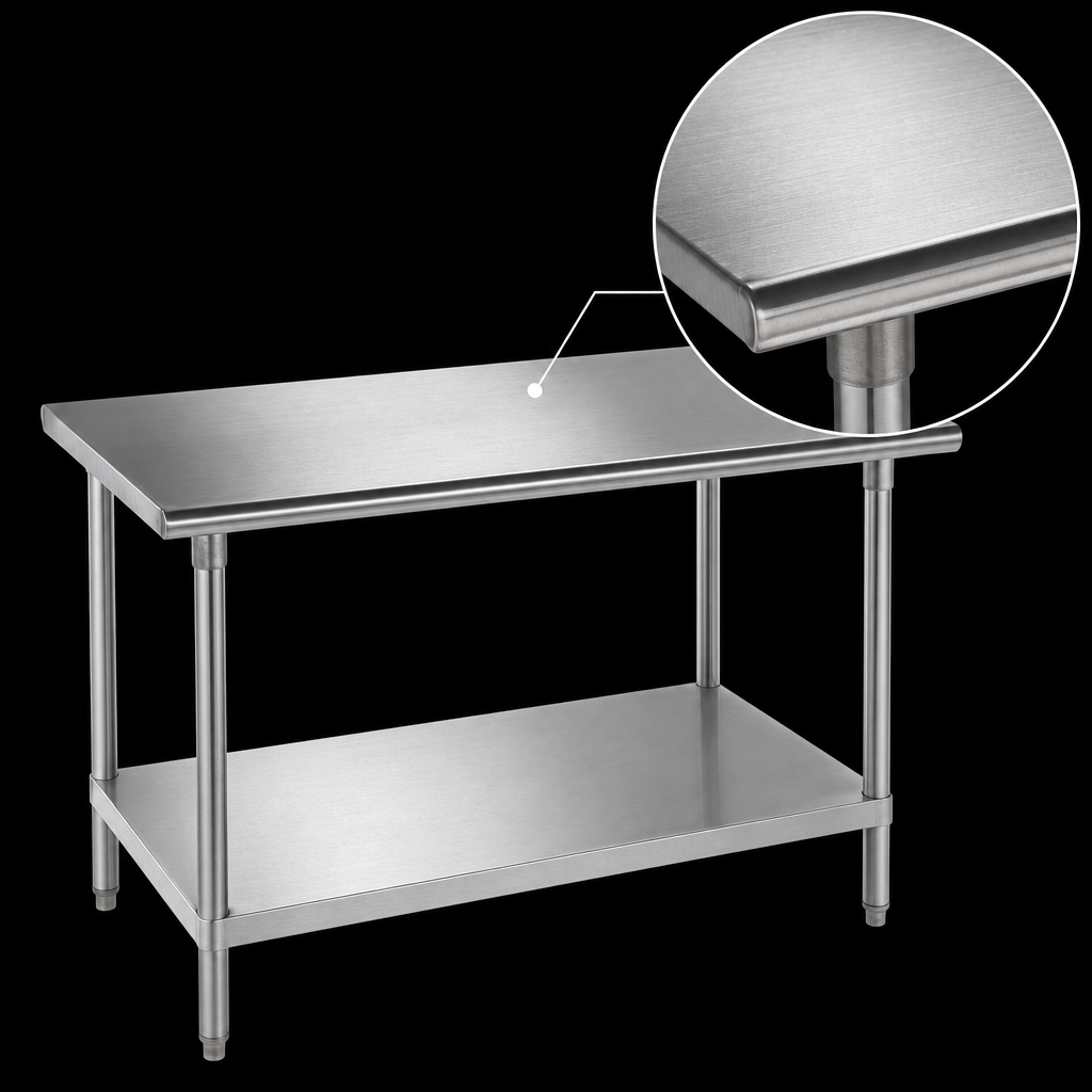 16-Gauge 430 Stainless Steel Top