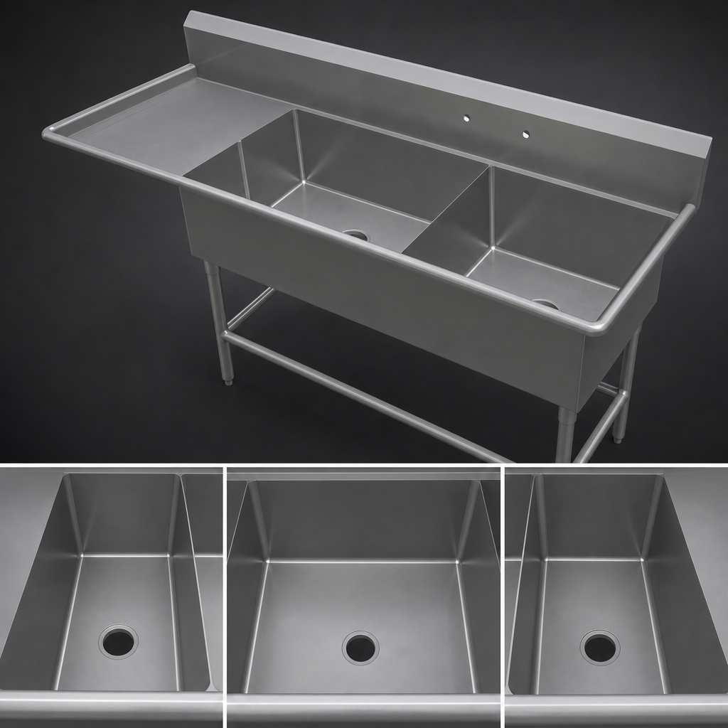 Three-Compartment Bowl Layout