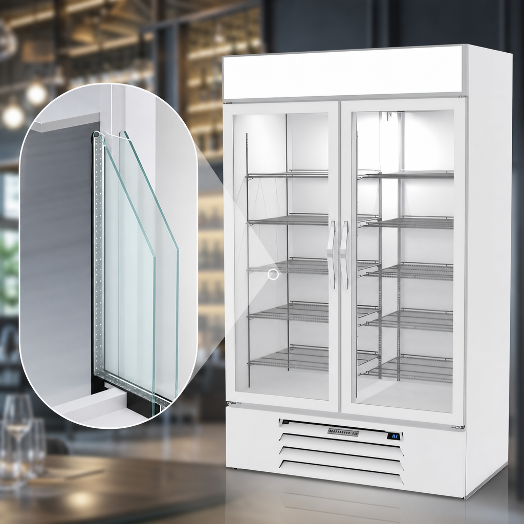 Double-Pane Hinged Glass Doors