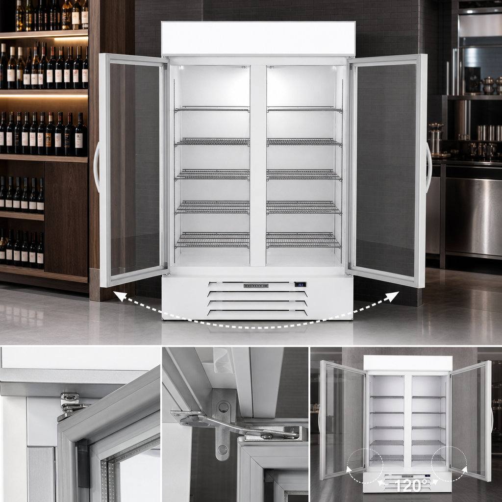 Self-Closing Doors With 120° Stay-Open Feature