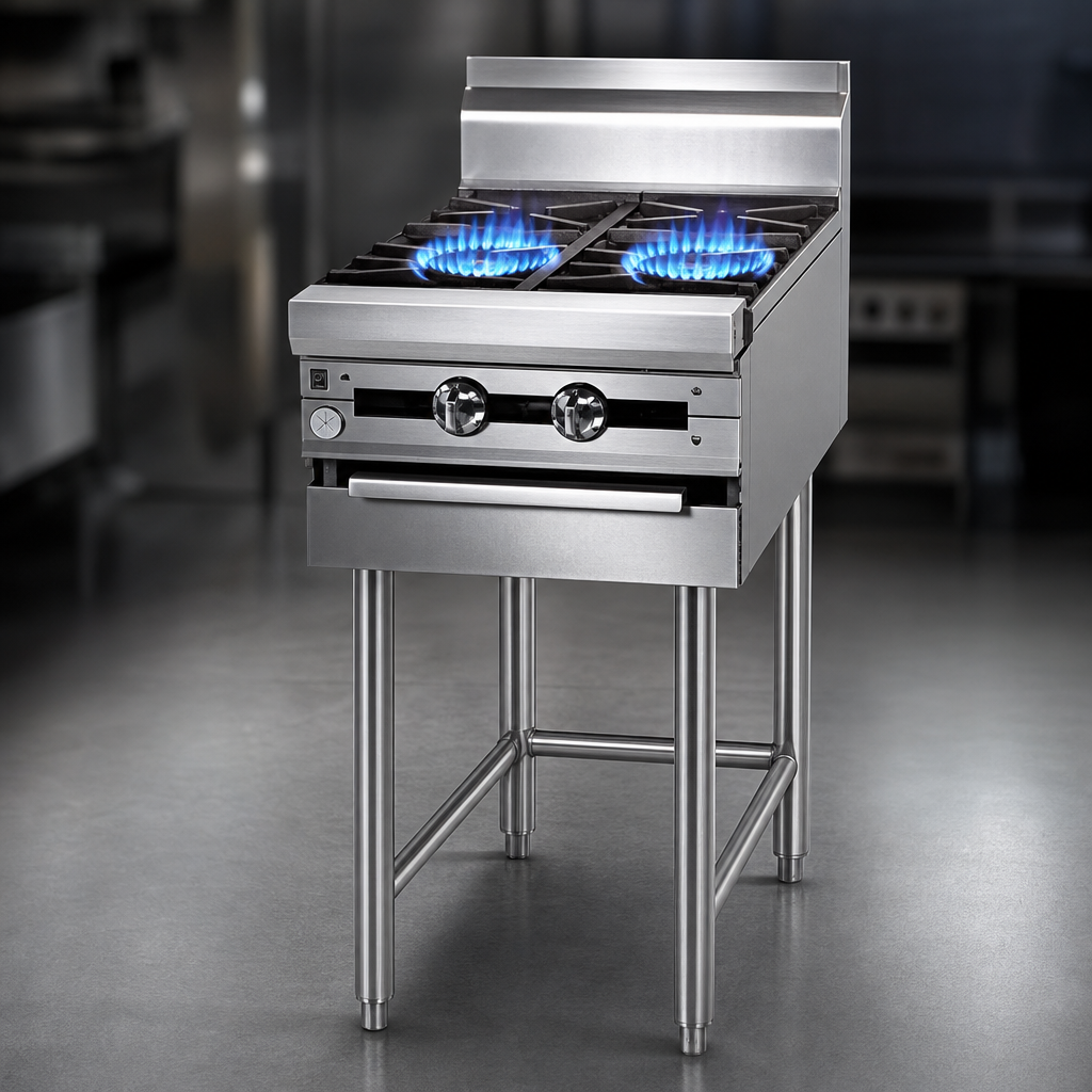 Two Open Burners
