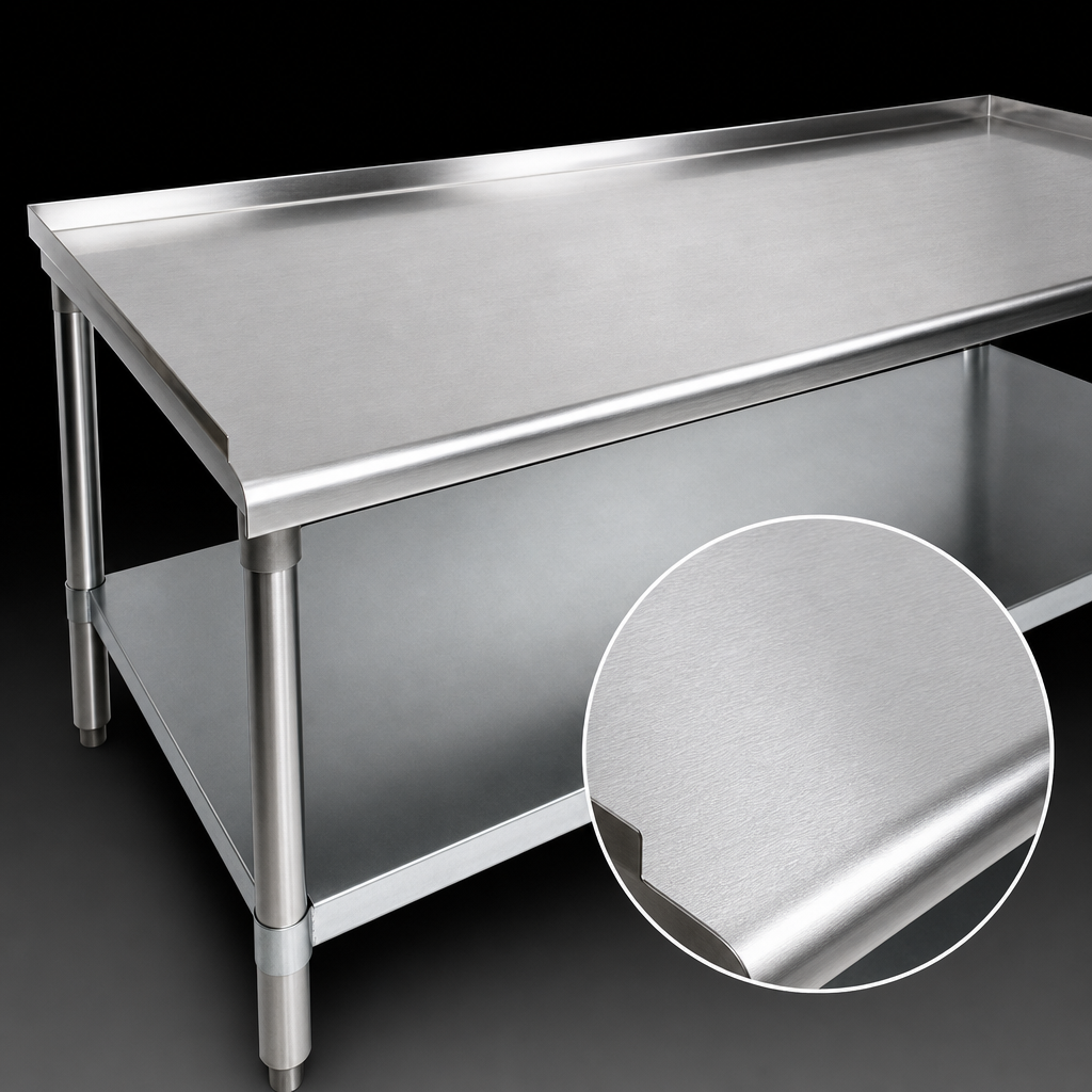 16-Gauge Stainless Steel Top