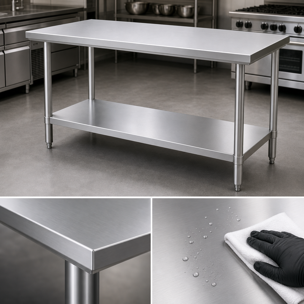 16-Gauge 400-Series Stainless Steel Top