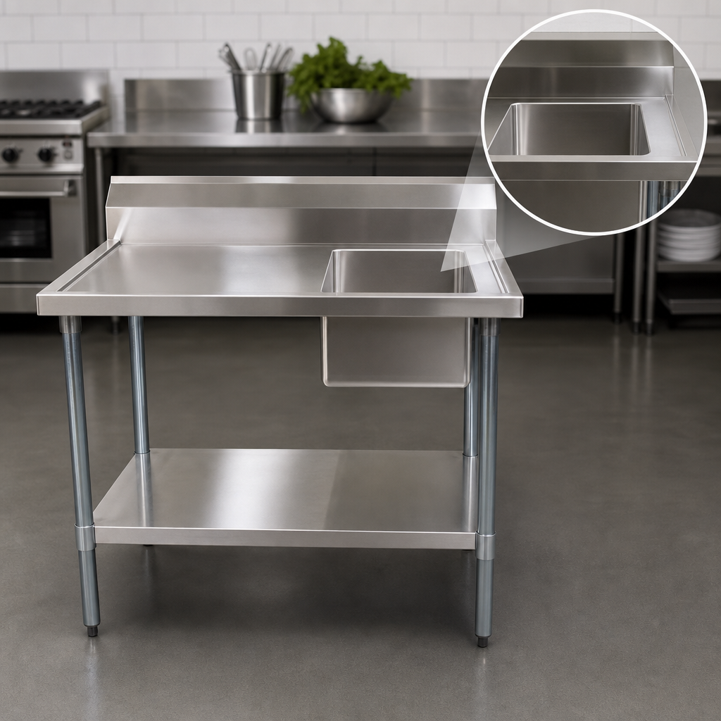 Right-Side Prep Sink