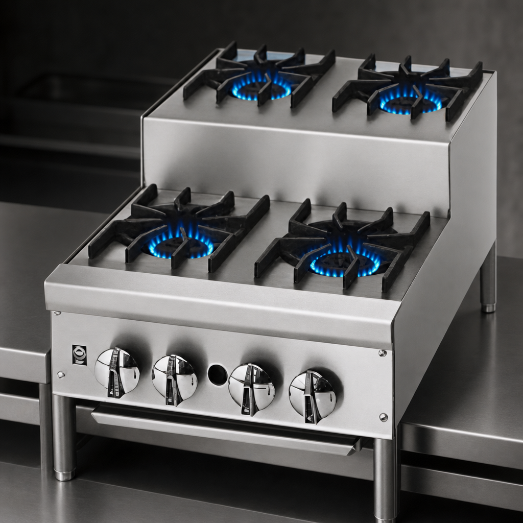 Six High-Output Burners