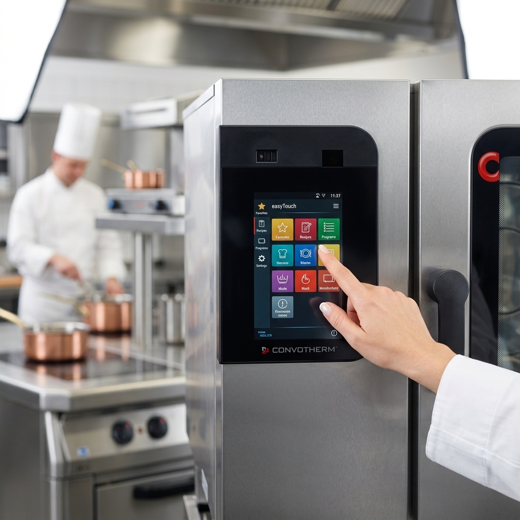 Effortlessly program and operate your combi oven with the intuitive, high-resolution 10-inch easyTouch Control Panel, designed for seamless navigation.