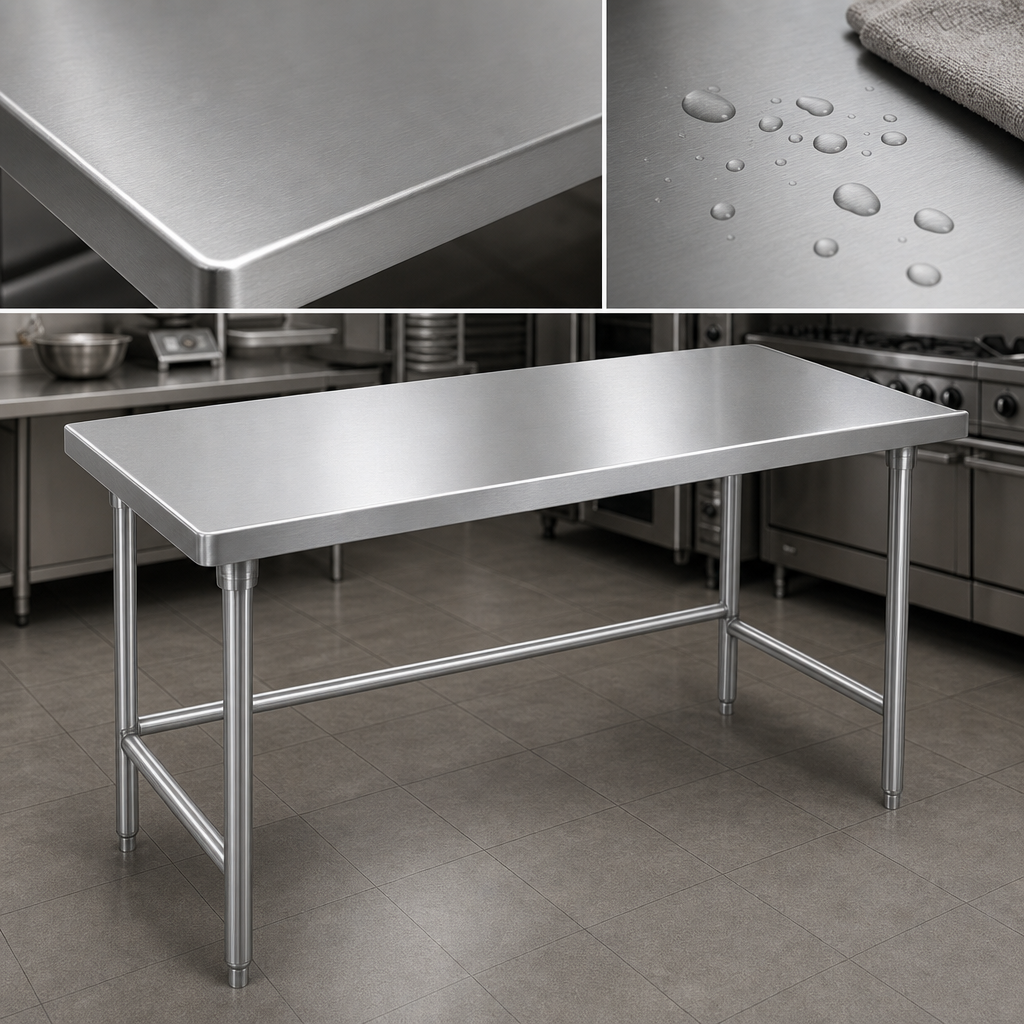 14-Gauge 304 Stainless Steel Top